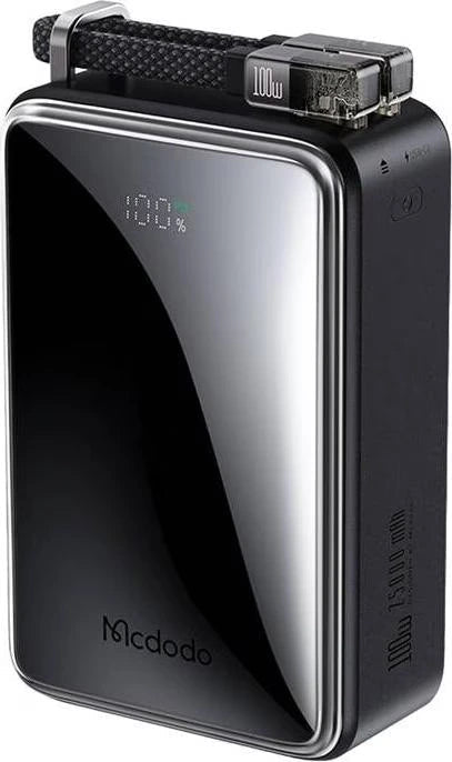 Mcdodo MC-0561 25000mAh Power Bank – 100W Fast Charging with Built-In Cables & Digital Display