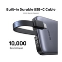 UGREEN بنك طاقة 10000mAh مع كابل مدمج 15W