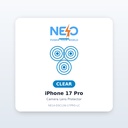 واقي عدسة كاميرا نيو آيفون 17 Pro/Pro Max شفاف