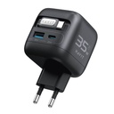 شاحن Havit UC250 بقدرة 35W مع كابل USB-C أسود ورمادي