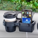 Car Door Window Storage Box with Cup Holder — Multi-Use Dashboard Organizer