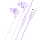 hoco M114 Jia Type-C Wired Earphones with Microphone — Purple